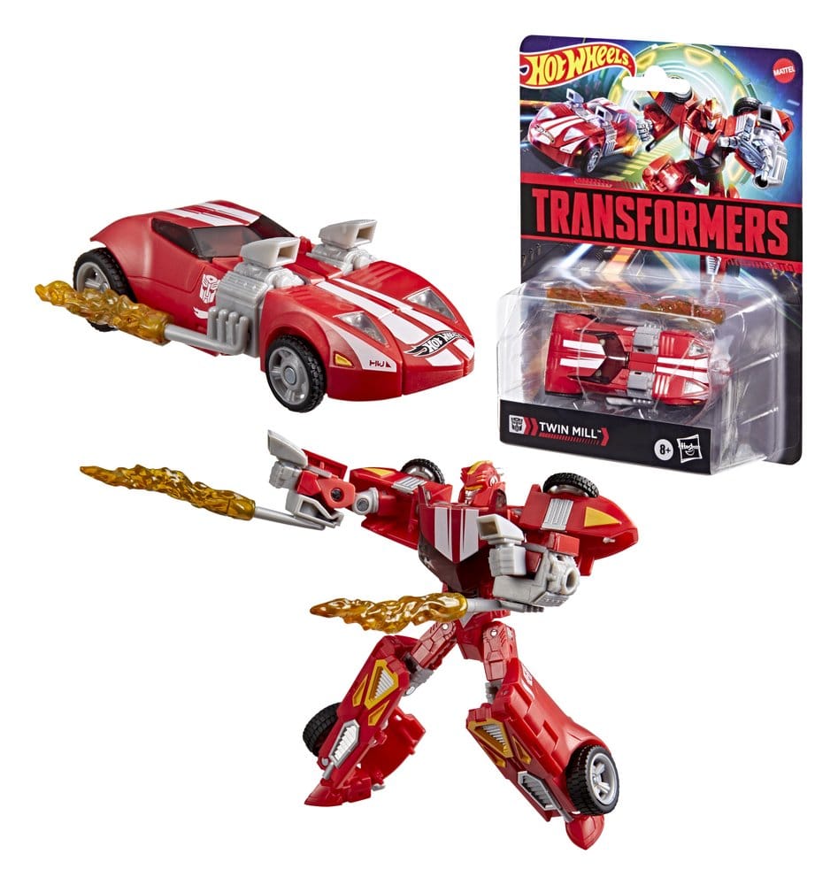 Transformers Collaborative Hot Wheels x Transformers Deluxe Class Actionfigur Twin Mill 13 cm – Bild 3