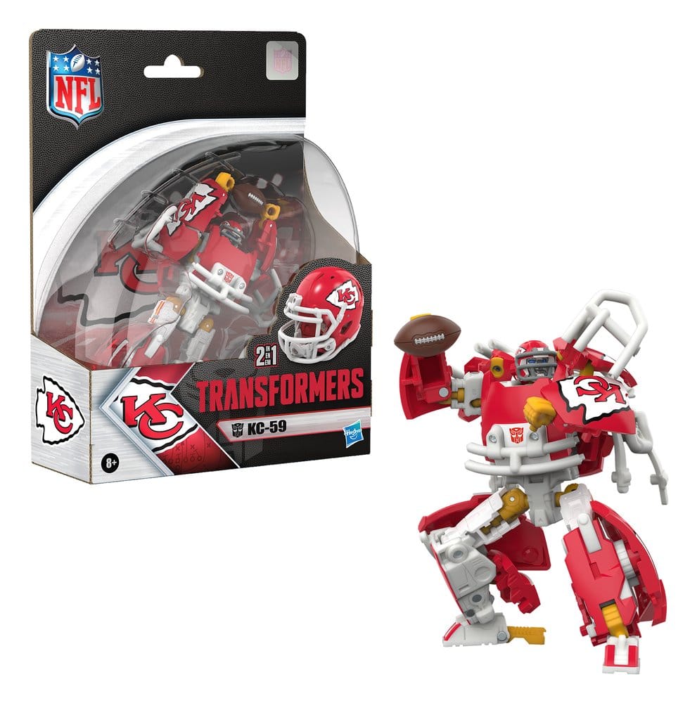 Transformers x NFL Actionfigur Kansas City Chiefs: KC-59 14 cm – Bild 10