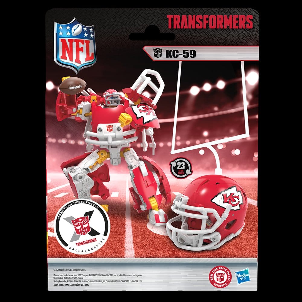 Transformers x NFL Actionfigur Kansas City Chiefs: KC-59 14 cm – Bild 13