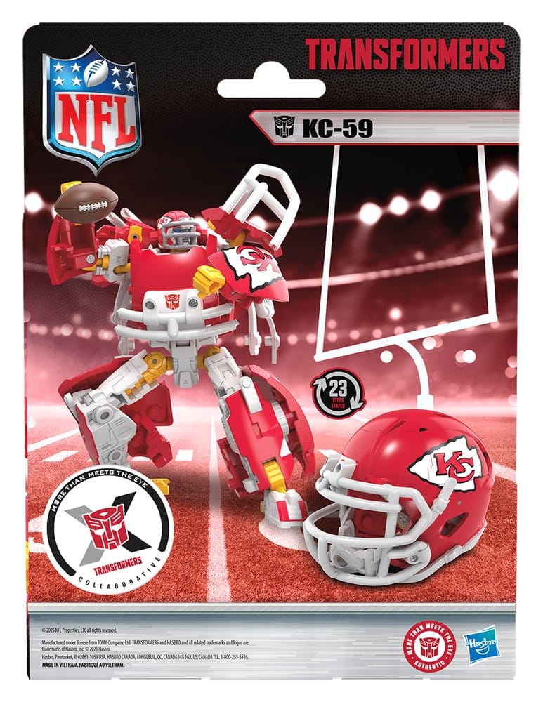 Transformers x NFL Actionfigur Kansas City Chiefs: KC-59 14 cm – Bild 19