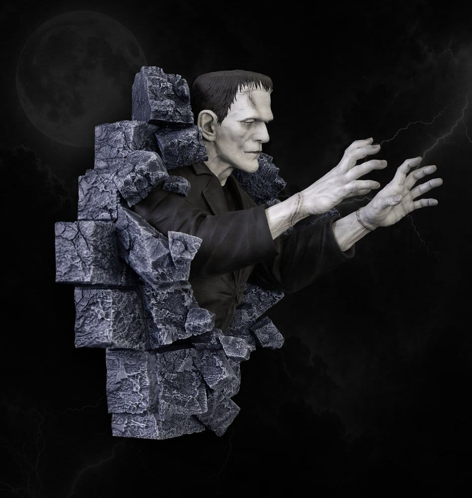 Frankenstein Wandskulptur Classic Horror Edition Half Scale 48 cm – Bild 2