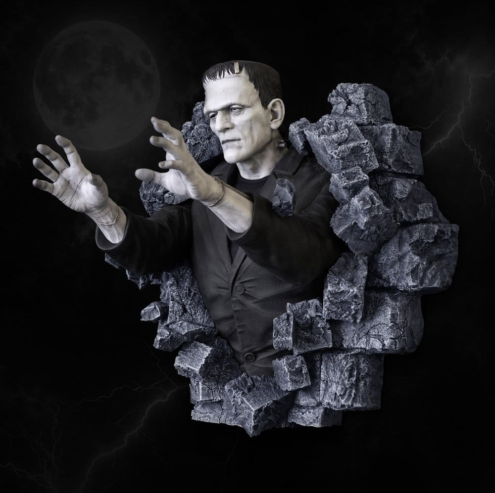 Frankenstein Wandskulptur Classic Horror Edition Half Scale 48 cm – Bild 4