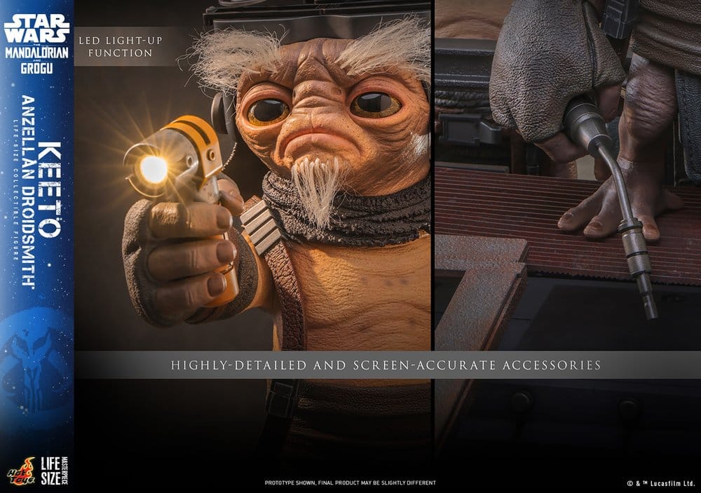Star Wars: The Mandalorian & Grogu Life-Size Masterpiece Lebensgroße Figur Keeto (Anzellan Droidsmith) 26 cm – Bild 6