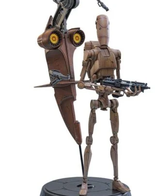 Star Wars: The Phantom Menace Movie Masterpiece Actionfiguren Set 1/6 Battle Droid & STAP 32 cm