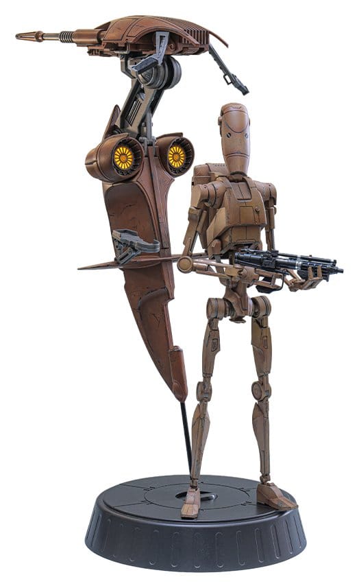 Star Wars: The Phantom Menace Movie Masterpiece Actionfiguren Set 1/6 Battle Droid & STAP 32 cm