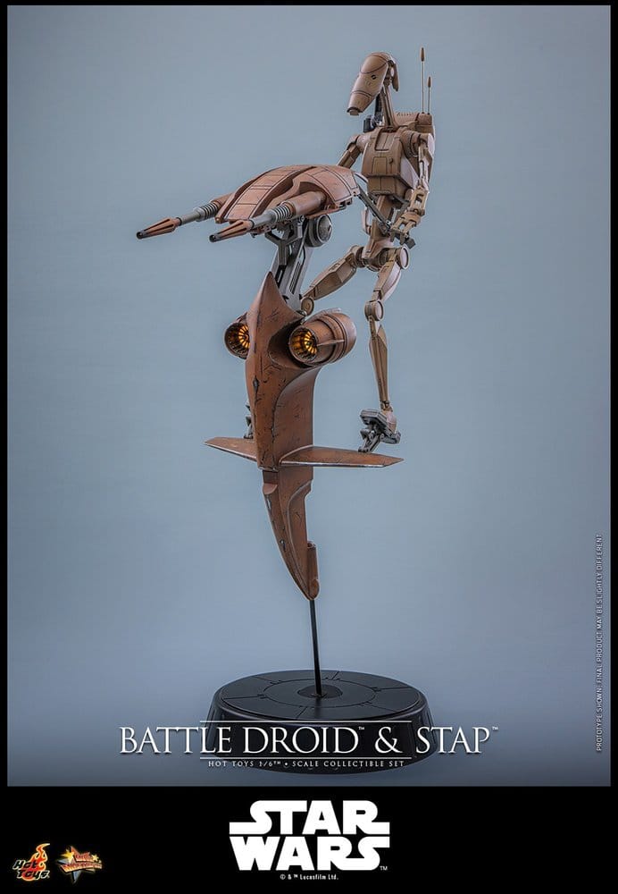 Star Wars: The Phantom Menace Movie Masterpiece Actionfiguren Set 1/6 Battle Droid & STAP 32 cm – Bild 9