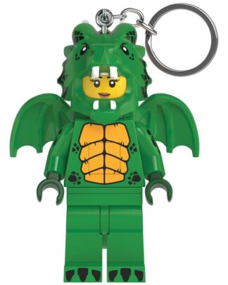 Lego Minifiguren Schlüsselanhänger Hellgrünes Drachenmädchen