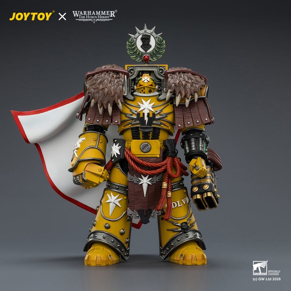 Warhammer Actionfigur Imperial Fists Lord Castellan Evander Garrius, The Tyrant of Cthonia 14 cm – Bild 2