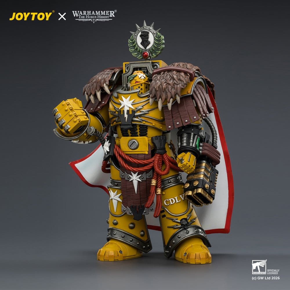Warhammer Actionfigur Imperial Fists Lord Castellan Evander Garrius, The Tyrant of Cthonia 14 cm – Bild 4