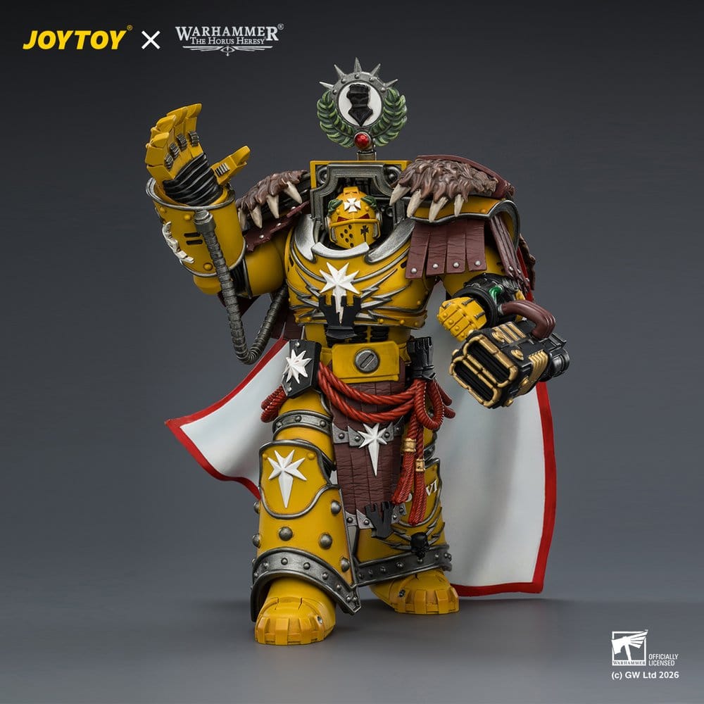 Warhammer Actionfigur Imperial Fists Lord Castellan Evander Garrius, The Tyrant of Cthonia 14 cm – Bild 5