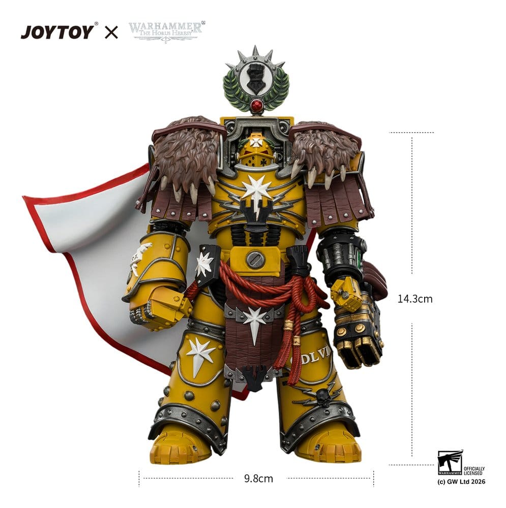 Warhammer Actionfigur Imperial Fists Lord Castellan Evander Garrius, The Tyrant of Cthonia 14 cm – Bild 11