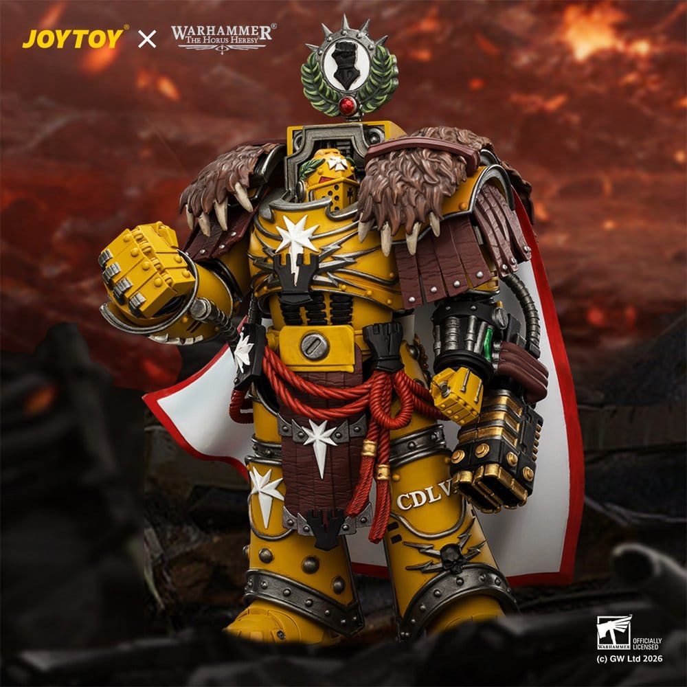 Warhammer Actionfigur Imperial Fists Lord Castellan Evander Garrius, The Tyrant of Cthonia 14 cm – Bild 12