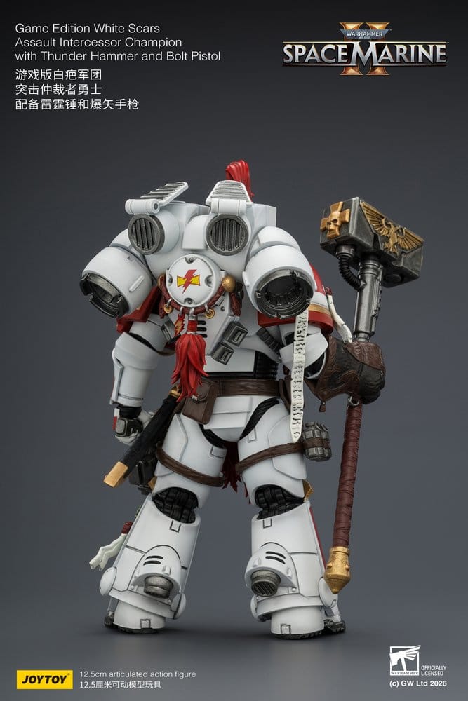 Warhammer Actionfigur Game Edition White Scars Assault Intercessor Champion 13 cm – Bild 4