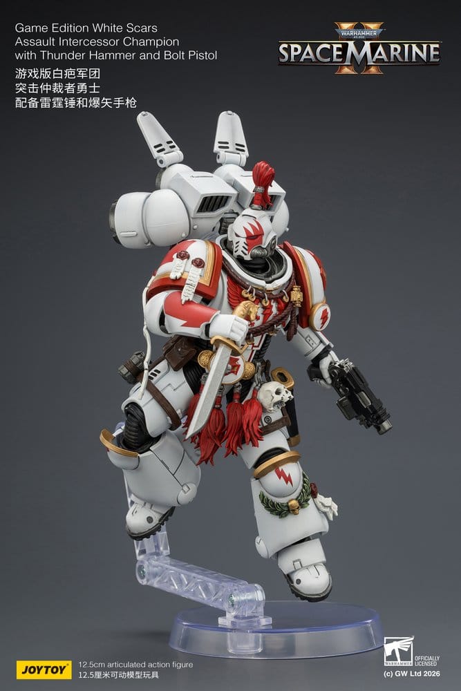 Warhammer Actionfigur Game Edition White Scars Assault Intercessor Champion 13 cm – Bild 9