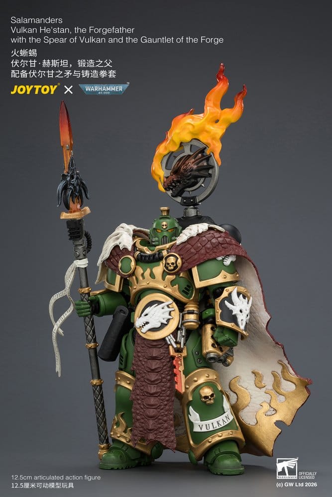 Warhammer Actionfigur Salamanders Vulkan He'stan, the Forgefather 13 cm – Bild 4