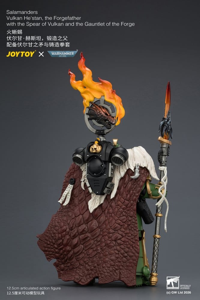 Warhammer Actionfigur Salamanders Vulkan He'stan, the Forgefather 13 cm – Bild 5