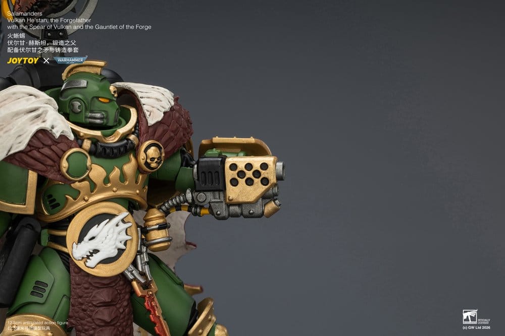 Warhammer Actionfigur Salamanders Vulkan He'stan, the Forgefather 13 cm – Bild 8