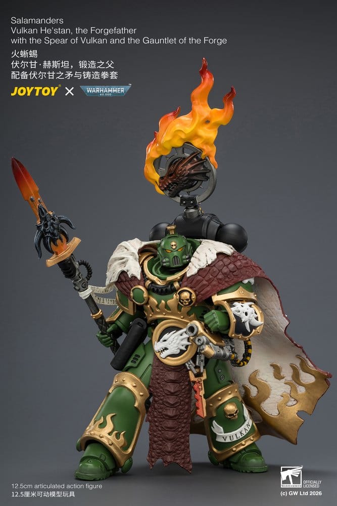 Warhammer Actionfigur Salamanders Vulkan He'stan, the Forgefather 13 cm – Bild 9