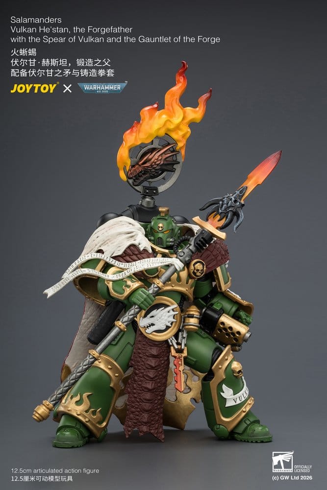 Warhammer Actionfigur Salamanders Vulkan He'stan, the Forgefather 13 cm – Bild 10