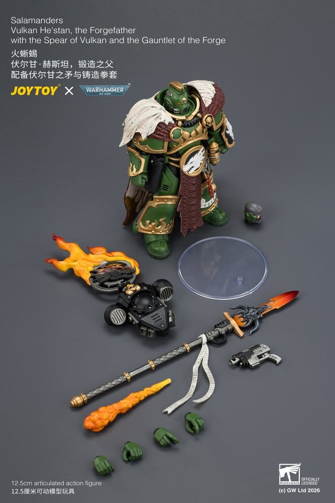 Warhammer Actionfigur Salamanders Vulkan He'stan, the Forgefather 13 cm – Bild 11