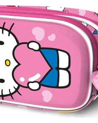 Sanrio 3D Double Federmäppchen Hello Kitty Heart