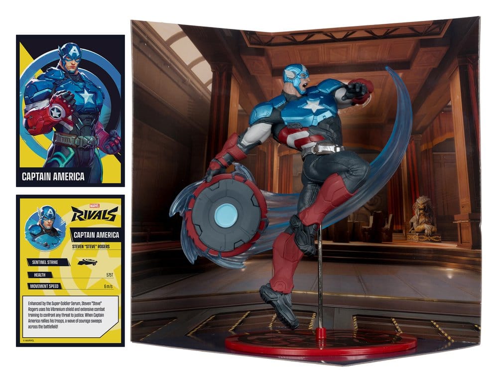 Marvel Rivals Collection 1/10 Actionfigur Captain America 20 cm – Bild 3