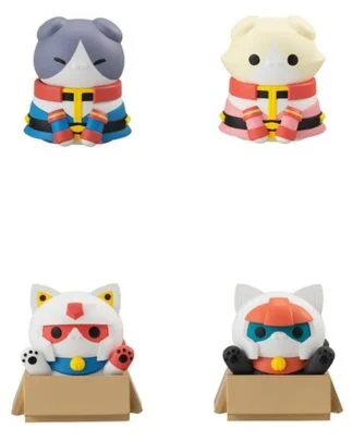 Gundam Mega Cat Project Minifiguren Nyandam We are the Earth Federation Forces! Blind Box Sortiment (8) (Repeat)