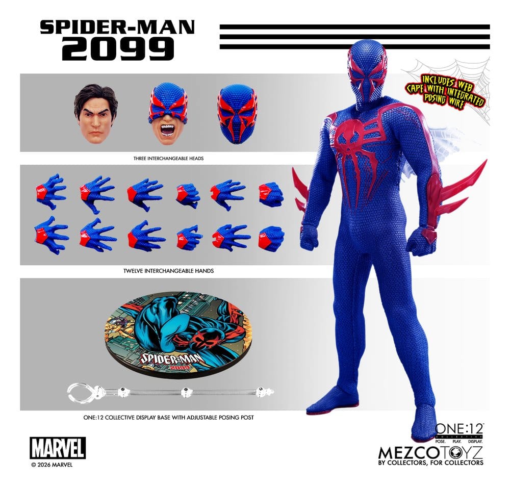 Marvel Comics One:12 Collective Actionfigur 1/12 Spider-Man 2099 17 cm – Bild 11