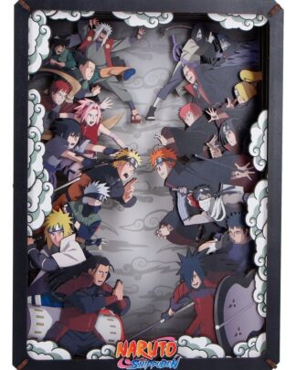 Naruto Modellbausatz Wooden Theatre Combat (Large) 26 cm