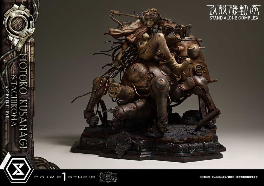 Ghost in the Shell Stand Alone Complex The Legend of Beauty and the Beast Statue 1/4 Motoko Kusanagi & Tachikoma Art by Entei Ryu Bonus Version 53 cm – Bild 7