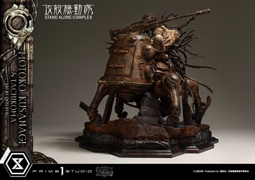 Ghost in the Shell Stand Alone Complex The Legend of Beauty and the Beast Statue 1/4 Motoko Kusanagi & Tachikoma Art by Entei Ryu Bonus Version 53 cm – Bild 8