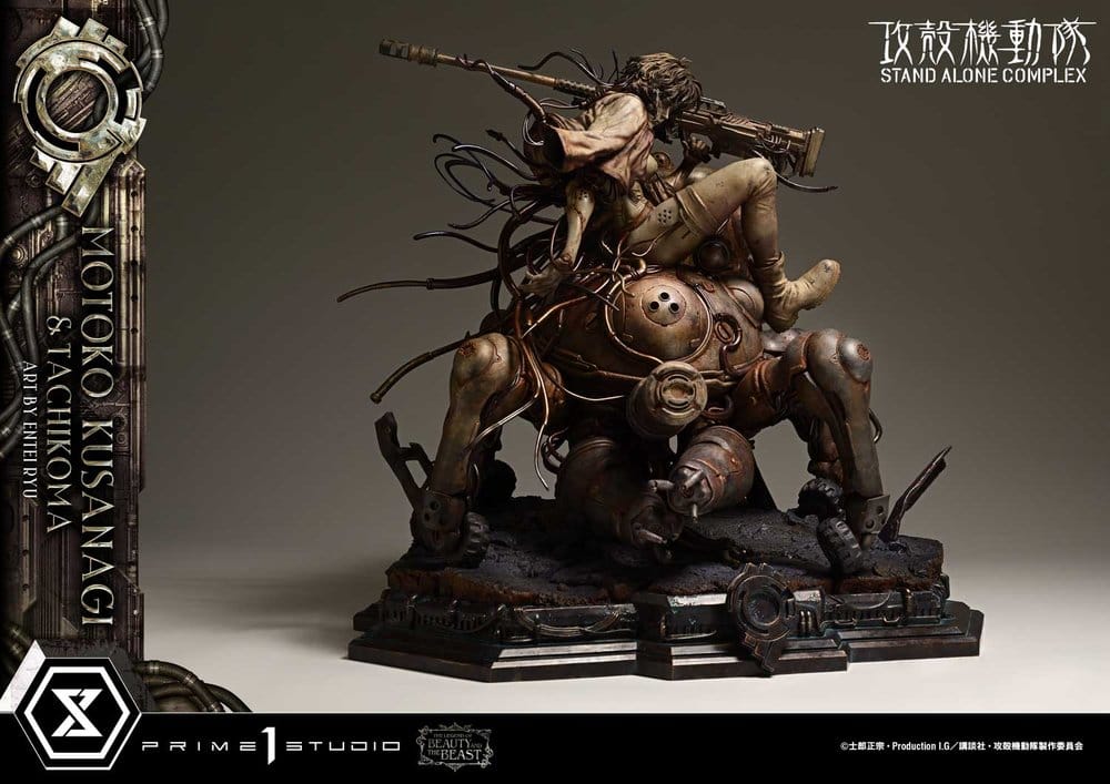 Ghost in the Shell Stand Alone Complex The Legend of Beauty and the Beast Statue 1/4 Motoko Kusanagi & Tachikoma Art by Entei Ryu Bonus Version 53 cm – Bild 9
