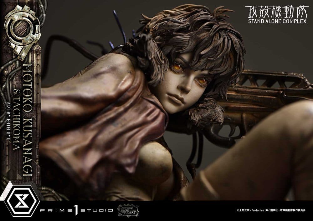 Ghost in the Shell Stand Alone Complex The Legend of Beauty and the Beast Statue 1/4 Motoko Kusanagi & Tachikoma Art by Entei Ryu Bonus Version 53 cm – Bild 10