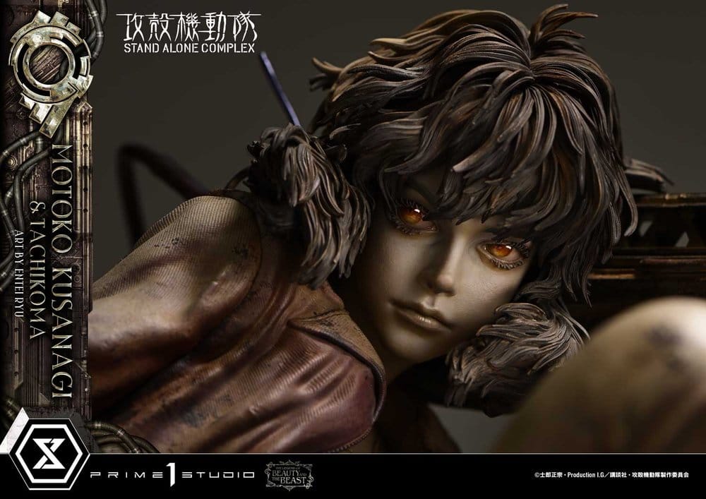 Ghost in the Shell Stand Alone Complex The Legend of Beauty and the Beast Statue 1/4 Motoko Kusanagi & Tachikoma Art by Entei Ryu Bonus Version 53 cm – Bild 11