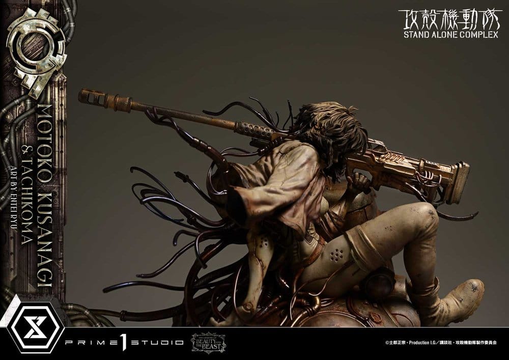 Ghost in the Shell Stand Alone Complex The Legend of Beauty and the Beast Statue 1/4 Motoko Kusanagi & Tachikoma Art by Entei Ryu Bonus Version 53 cm – Bild 12