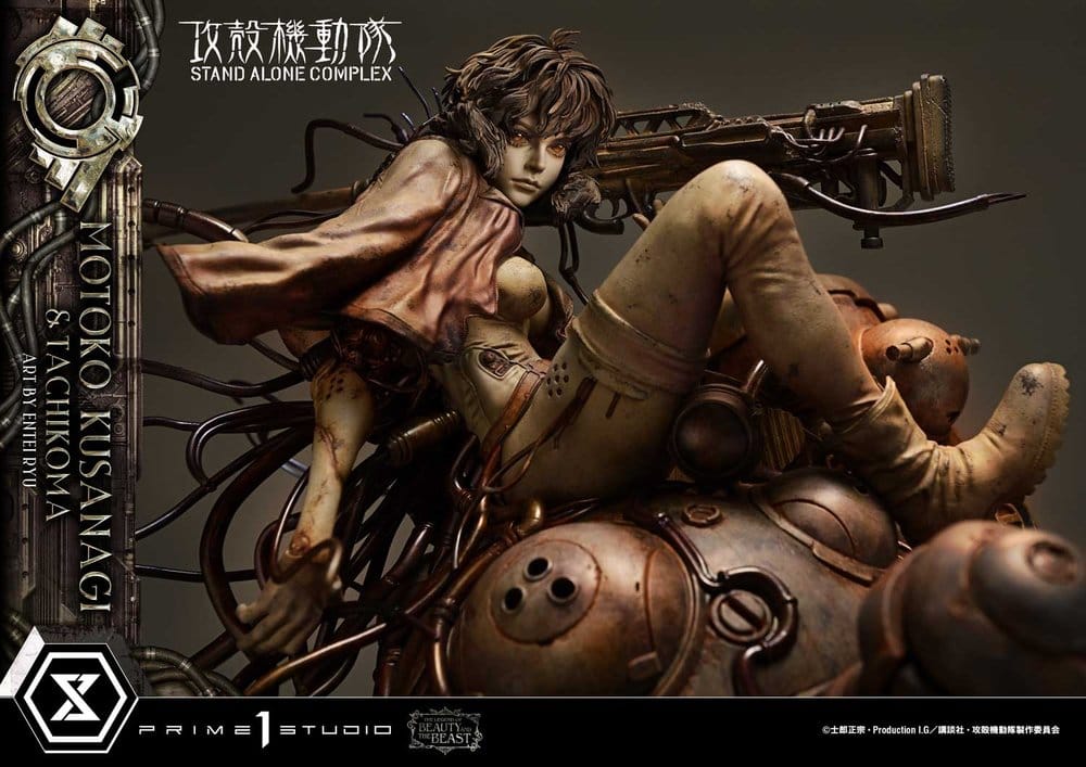 Ghost in the Shell Stand Alone Complex The Legend of Beauty and the Beast Statue 1/4 Motoko Kusanagi & Tachikoma Art by Entei Ryu Bonus Version 53 cm – Bild 15