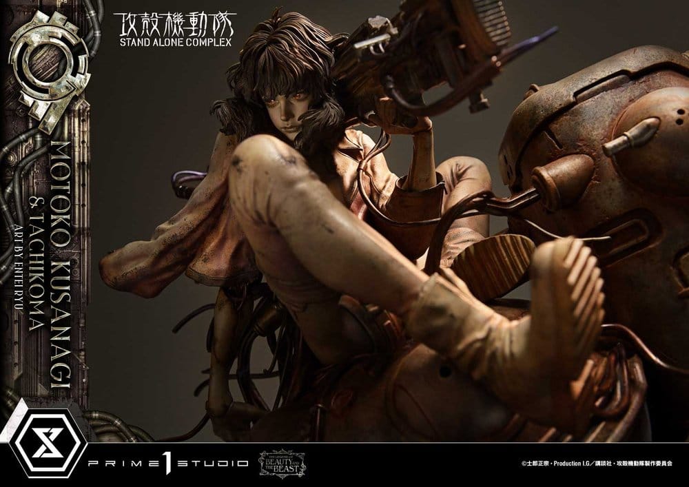 Ghost in the Shell Stand Alone Complex The Legend of Beauty and the Beast Statue 1/4 Motoko Kusanagi & Tachikoma Art by Entei Ryu Bonus Version 53 cm – Bild 16