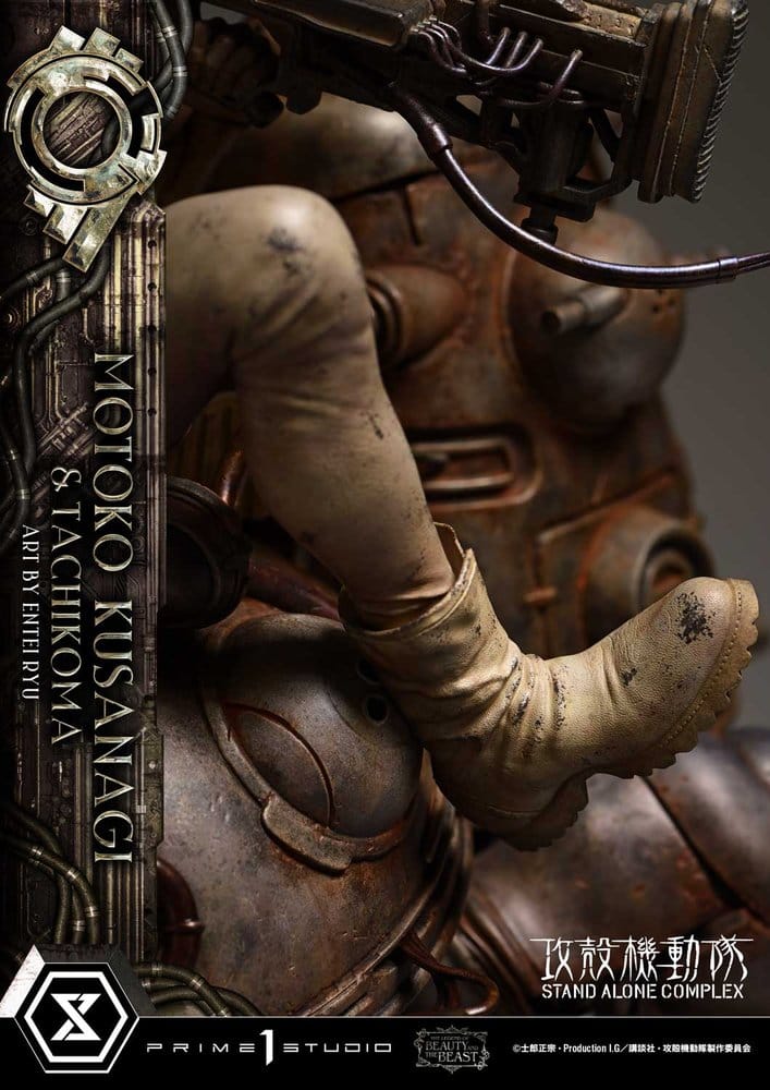 Ghost in the Shell Stand Alone Complex The Legend of Beauty and the Beast Statue 1/4 Motoko Kusanagi & Tachikoma Art by Entei Ryu Bonus Version 53 cm – Bild 18
