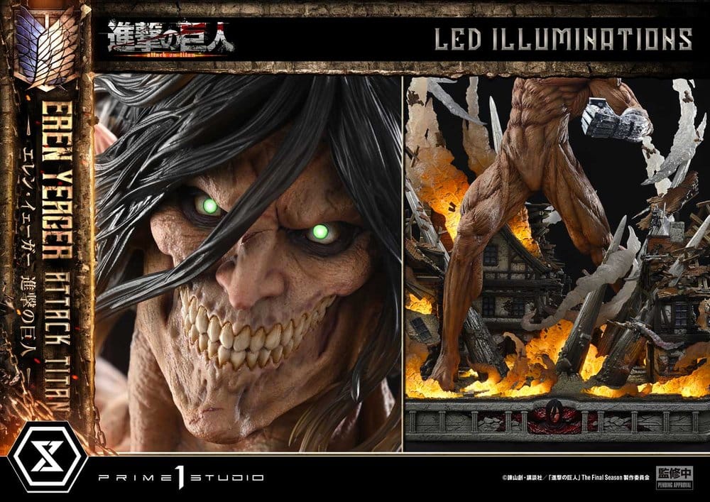 Attack on Titan (TV animation) Ultimate Diorama Masterline Statue Eren Yeager Attack Titan 81 cm – Bild 9