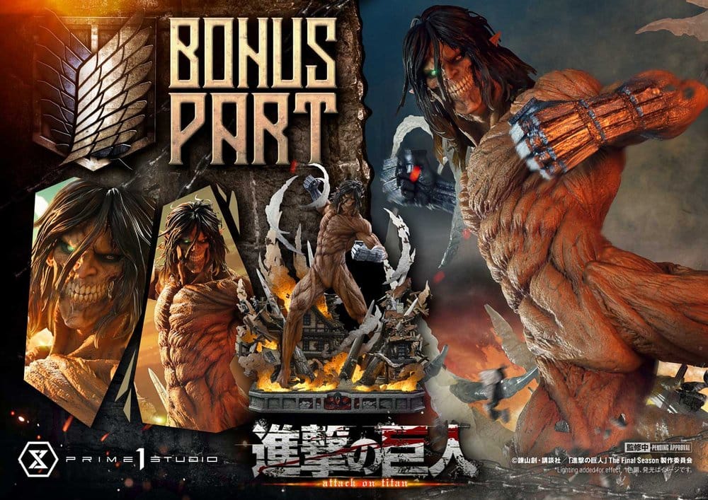 Attack on Titan (TV animation) Ultimate Diorama Masterline Statue Eren Yeager Attack Titan Bonus Version 81 cm – Bild 3