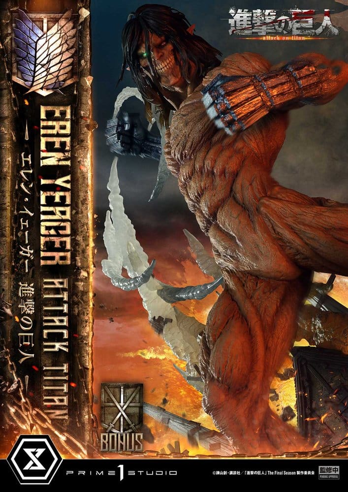Attack on Titan (TV animation) Ultimate Diorama Masterline Statue Eren Yeager Attack Titan Bonus Version 81 cm – Bild 4