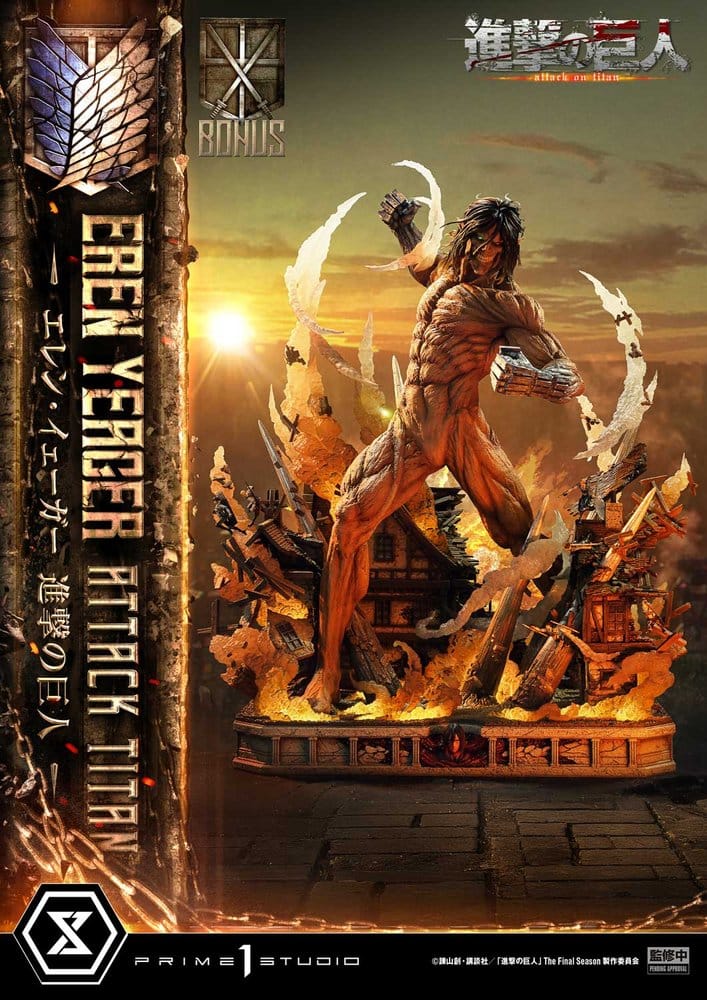 Attack on Titan (TV animation) Ultimate Diorama Masterline Statue Eren Yeager Attack Titan Bonus Version 81 cm – Bild 5
