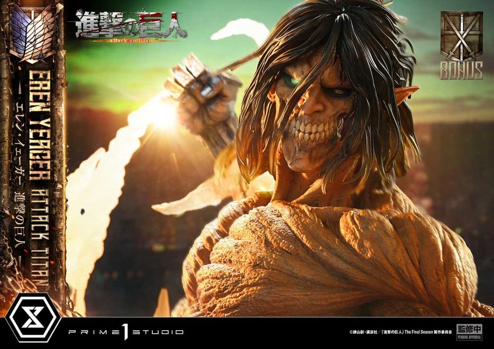 Attack on Titan (TV animation) Ultimate Diorama Masterline Statue Eren Yeager Attack Titan Bonus Version 81 cm – Bild 6
