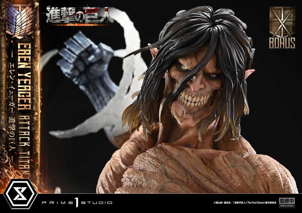 Attack on Titan (TV animation) Ultimate Diorama Masterline Statue Eren Yeager Attack Titan Bonus Version 81 cm – Bild 7