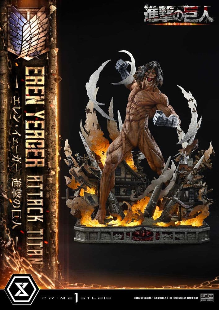 Attack on Titan (TV animation) Ultimate Diorama Masterline Statue Eren Yeager Attack Titan Bonus Version 81 cm – Bild 15