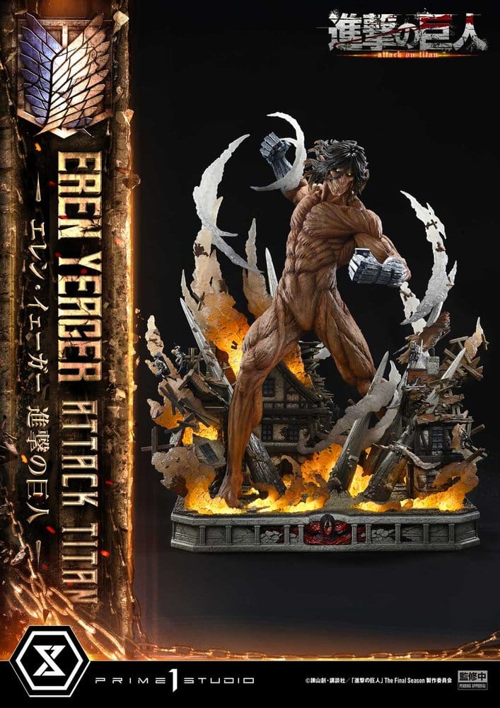 Attack on Titan (TV animation) Ultimate Diorama Masterline Statue Eren Yeager Attack Titan Bonus Version 81 cm – Bild 16