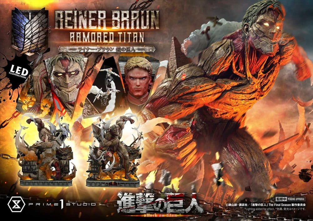 Attack on Titan (TV animation) Ultimate Diorama Masterline Statue Reiner Braun Armored Titan 75 cm – Bild 5