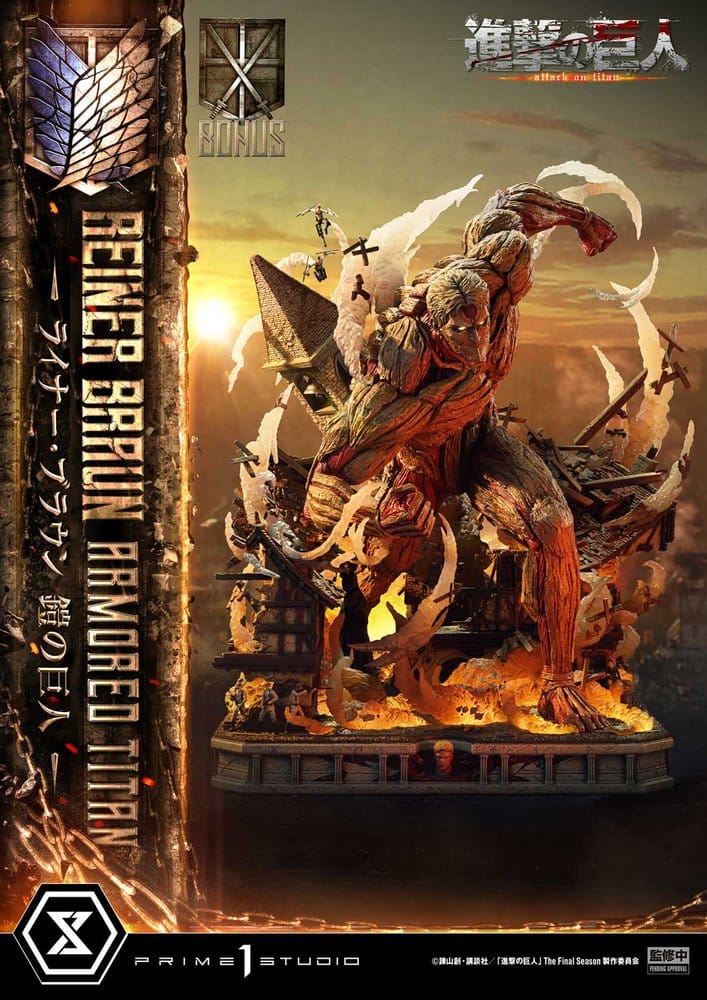 Attack on Titan (TV animation) Ultimate Diorama Masterline Statue Reiner Braun Armored Titan Bonus Version 75 cm – Bild 5