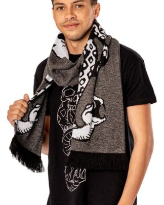 Harry Potter Schal Dark Arts Spell Long Length Grey