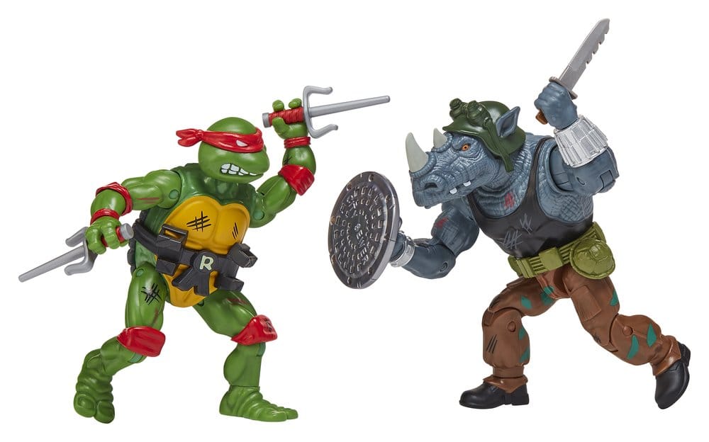 Teenage Mutant Ninja Turtles: Remastered Actionfiguren Raphael vs. Rocksteady – Bild 4